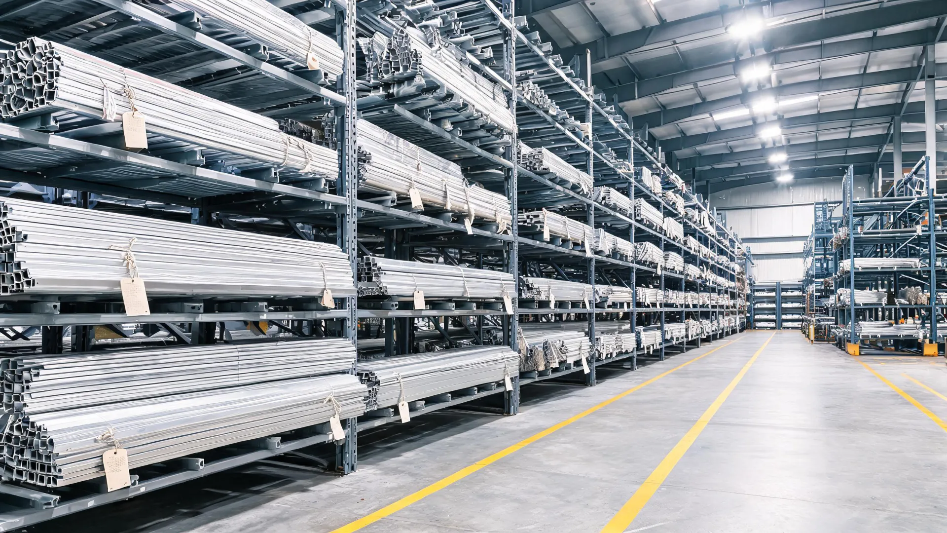 Industrial aluminum extrusion stock