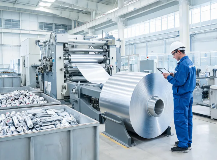 Responsible aluminum rolling and recycling workflow