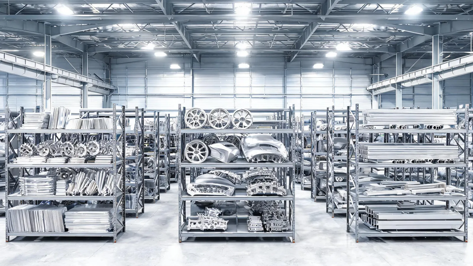 Aluminum market planning background