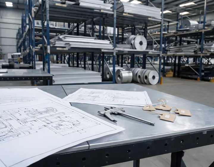 Aluminum service center planning desk